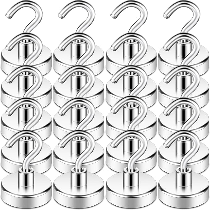 Neosmuk Magnetic Hooks, Cruise Ship Essentials, 26#,Silver