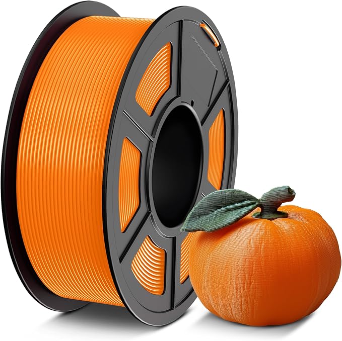 PETG Filament 1.75mm 1KG, 3D Printer Filament PETG Orange, Strong Toughness, Dimensional Accuracy ±0.02mm, Orange