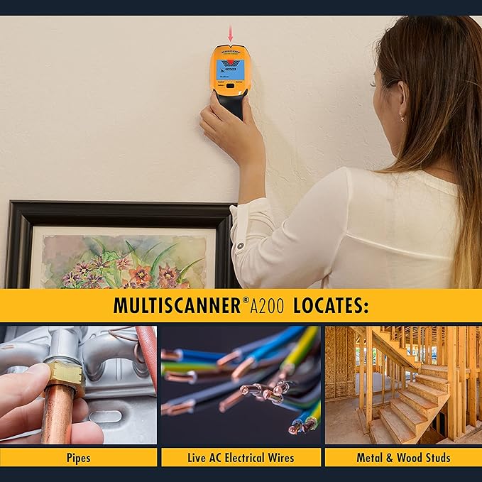 Zircon® MultiScanner™ A200 Stud Finder Wall Scanner, Edge and Center Finding
