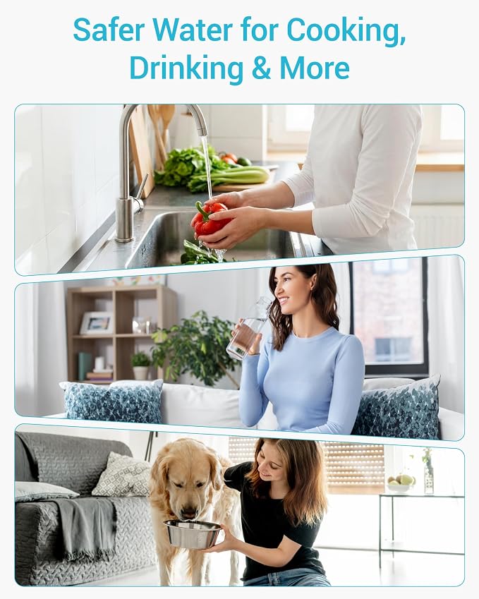 AQUA CREST AP5527 Reverse Osmosis Pre and Post Water Filter Cartridge, Replacement for Aqua-Pure® AP5527, 5598101, AP-RO5500, APRO5500 Reverse Osmosis System, NSF 42 Certified, 2 Pack, Model No.WF59