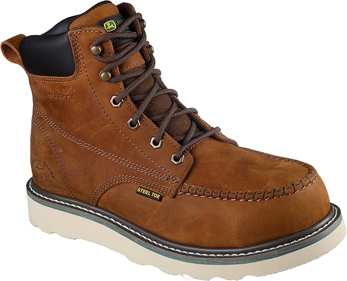 Skechers Men's John Deere Kadmiel Rockworth Padded Collar St Safety Toe Wedge Boot