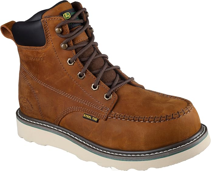 Skechers Men's John Deere Kadmiel Rockworth Padded Collar St Safety Toe Wedge Boot