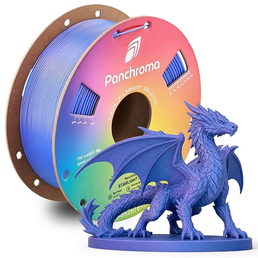 Polymaker Panchroma Starlight PLA Filament 1.75mm for 3D Printing, Pulsar | Neatly Wound, Starry Sky PLA 1kg, Easy Print & Smooth Feeding, Compatible with Bambu Lab & Most 3D Printers