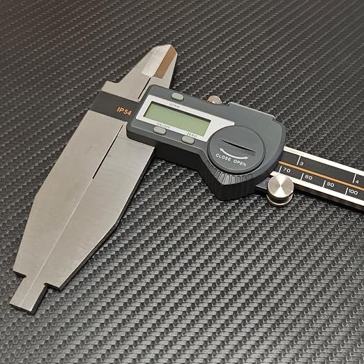 12 Inch Digital Caliper Long Jaw Caliper with 3.5" Jaw Depth Calipers Measuring Tool All-Metal Frame Large LCD Screen 0.0005"/ 0.01mm Resolution (12"/ 300mm)