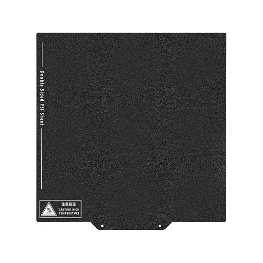 Upgraded Kobra 2 PEI Build Plate, 3D Printer Double Sided Black Textured PEI Platform for Anycubic Kobra 2 Neo/Kobra 2 Pro/Kobra Neo/Kobra/Kobra Go 230x230mm