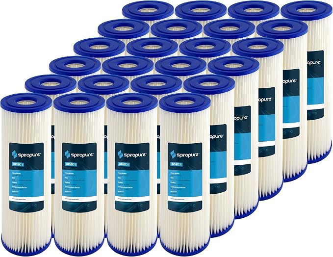 SpiroPure 10x2.5 1 Micron Sediment Water Filter ECP1-10 255481-43 (24 Pack)
