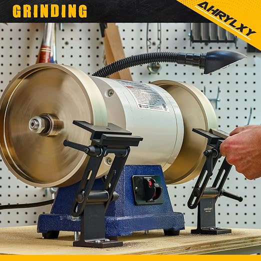 6" CBN Grinding Wheel, 1" Wide x 1/2" Arbor, Grit 320, for Sharpening High Speed Steel Tools, Diamond Grinding Wheel