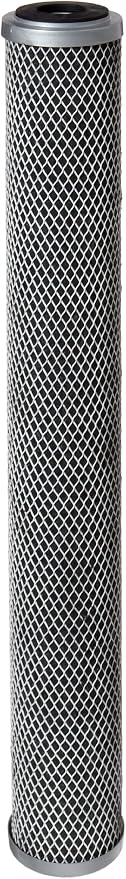 Pentair Pentek FloPlus-20 Carbon Water Filter, 20-Inch, Whole House Modified Molded Carbon Block Replacement Cartridge, 20" x 2.5", 0.5 Micron