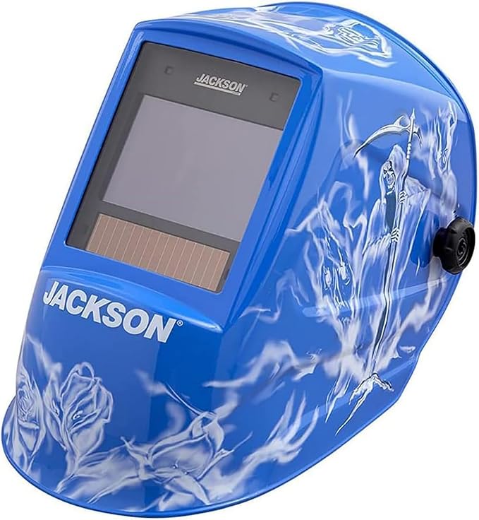 Jackson Safety Premium Graphic Welding Hood with ADF - Ultra Lightweight Auto Darkening Welding Helmet - ANSI Z87.1 (Multiple Styles)