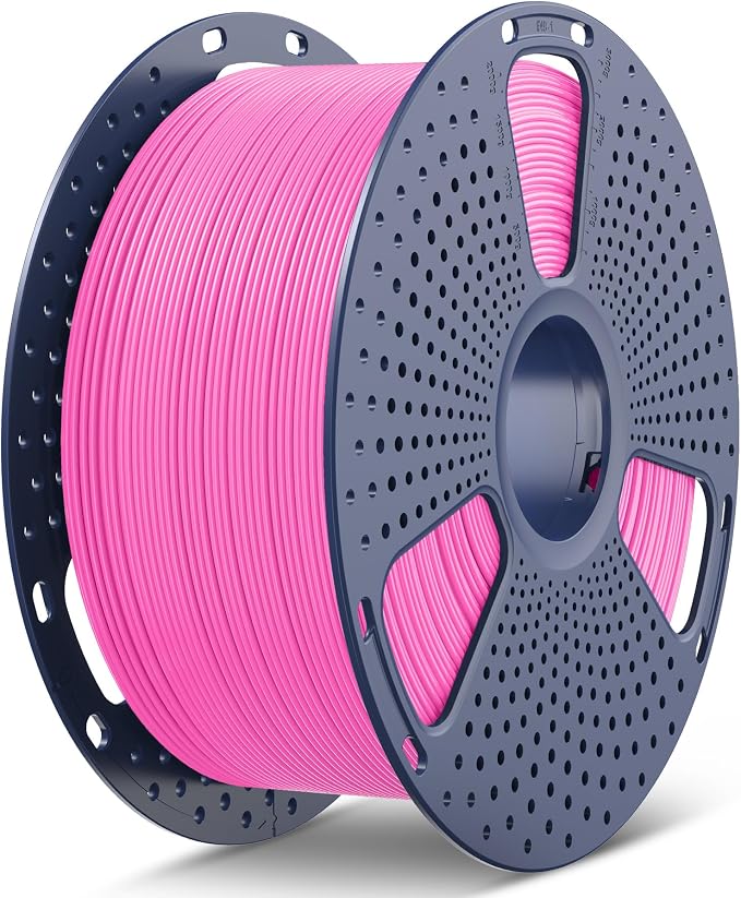 SUNLU High Speed PLA Filament 1.75mm, 3kg（6.6lbs） Large Spool PLA Filament for Big Project, 3KG-1 Pack, Pink