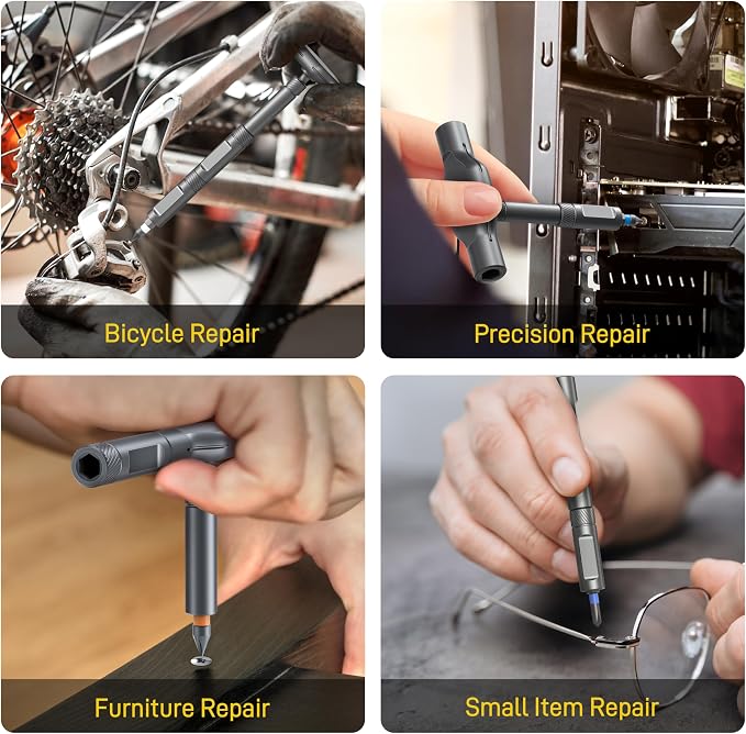 42 in1 Magnetic Screwdriver Set Precision Multi Bit Ratchet T Handle Repair Kit for Electronics, Phone, Laptop, Watch, Eyeglasses – Portable Tool Set for Home & DIY