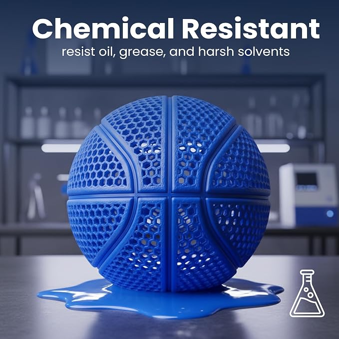 PEBA Filament High Rebound Flexible Filament Super TPU Nylon Based Strength 1.75mm 78% Energy Return Bouncy Airless Basketball Lightweight 3D Printer Filament SpoolHaus Superbounce (Green, 1kg)