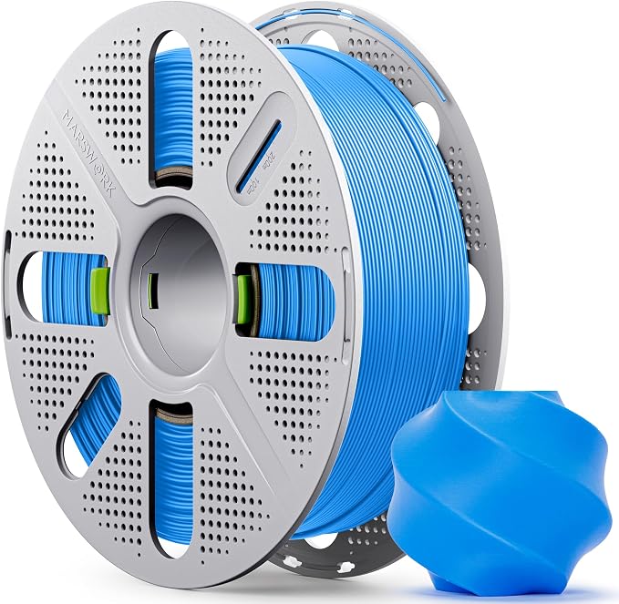 PLA Basic, Pre-Dried Filament with Quick-Swap Reusable Spool 1kg (2.2lbs), 1.75mm 3D Printing Filament, Compatible with Bambu Lab 3D Printers – Cyan
