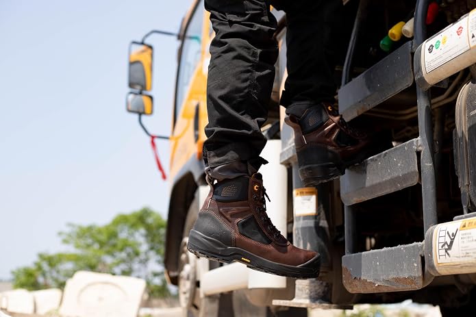 MWORK 6" Safety Work Boots For Men Water Resistant Composite Toe Puncture Resistant EH Non Slip No Metal ASTM F2413-18 Comfortable&Durable MW9276