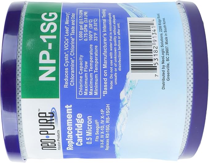 Neo-Pure 1SG Sediment Replacement Filter – Polypropylene Depth Filter for Compatible Water Filtration Systems