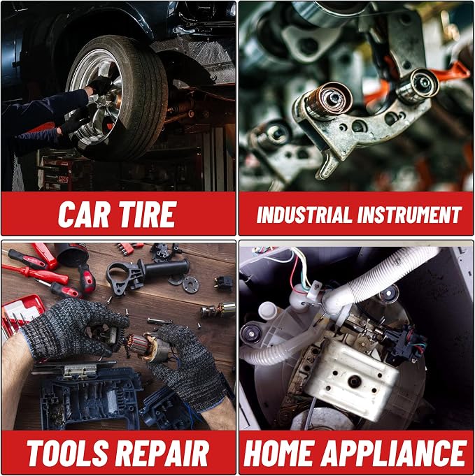 15-Pcs Bolt Extractor Set, 3/8'' Drive Easy Out Bolt Extractor Set, Stripped Bolt Remover Nut Extractor Set for Damaged, Frozen, Rusted Sockets, Rounded-Off Bolts, Nuts & Screws