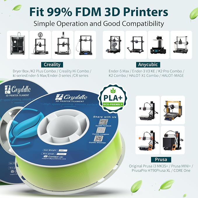 PLA 3D Printer Filament 1.75mm, 16 Rolls Bundle (1kg/2.2lb per Roll), 16kg Total, High Dimensional Accuracy & Low Odor, Suitable for Beginners, Compatible with FDM Printers