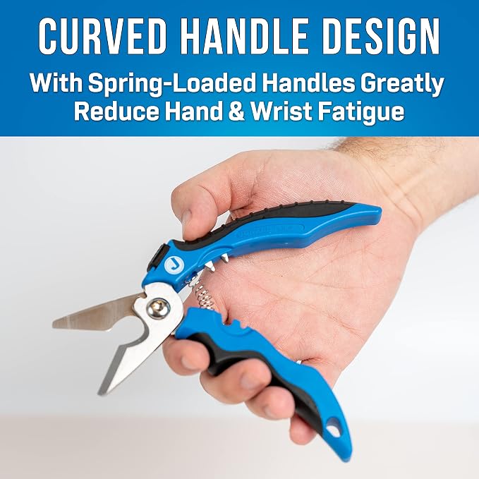 Jonard Tools KWC-700 Multi-function Kevlar® & Wire Cable Cutting Shears, 7"