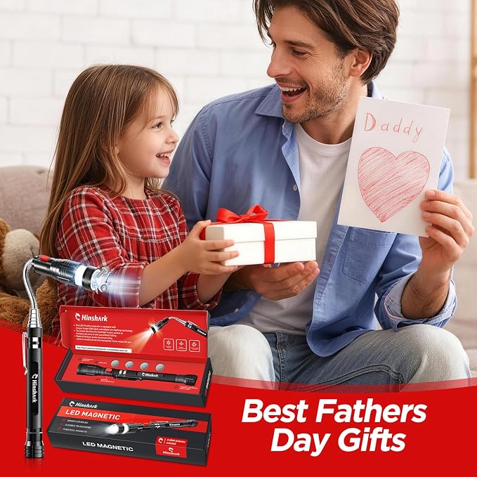 Fathers Day Gift for Husband Dad, Gifts for Men Extendable Telescoping Magnetic Pickup Tools, Fathers Day Gift from Daughter Wife Son, Anniversary Birthday Gift for Men Husband Him, Cool Gadgets Tools