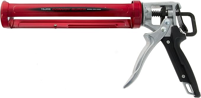 Tajima CNV100SP Convoy Super 12" Caulk Gun, Black/Red