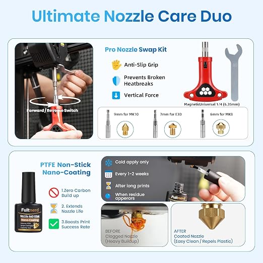 141Pcs 3D Printer Accessories with 4-Layer Slotted Case, Precision Workstation, Includes Digital Caliper, Cordless Rotary Tool, PTFE Nozzle Coating for Bambu Lab, Flashforge, Ender 3, Anycubic