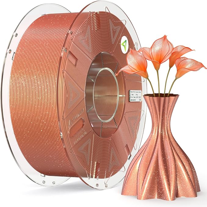 Creality Hyper PLA Starry Galaxy 3D Printer Filament, Sparkle PLA 1.75mm, Shimmering Stardust Finish, High Speed RFID Smart Filament, Smooth Shine Fits for Most 3D Printers