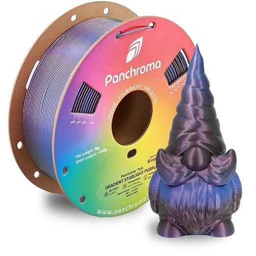 Polymaker Panchroma PLA Filament 1kg, Gradient 3D Printing Filament 1.75mm | Starlight Purple, Neatly Wound PLA for Easy Print & Smooth Feeding. Compatible with Bambu Lab & Most 3D Printers