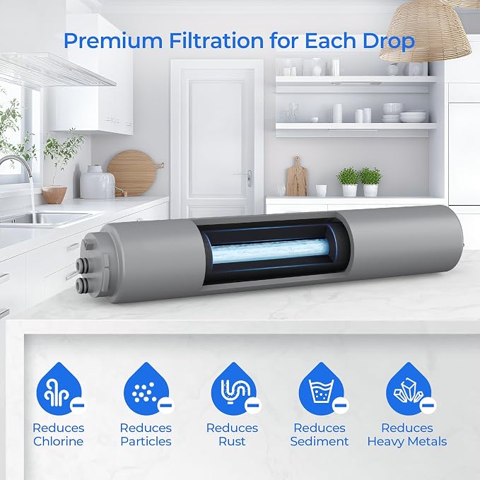 AO-MF-ADV-R Water Filter Replacement Cartridge | 2-Pack Replacement Filters Compatible with AO Smith AO-MF-ADV & AO-MF-ADV-R Single-Stage Under-Sink Claryum System