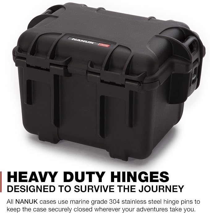 NANUK 908 Waterproof Hard Case - Black