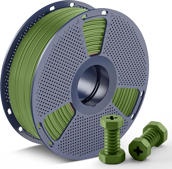 SUNLU High Speed ABS Filament, Heat Resistance, 1KG, (Olive Green) | 350mm/s Rapid ABS 3D Printer Filament, Excellent Toughness, Fast Printing, Fit for 99% FDM 3D Filament Printer