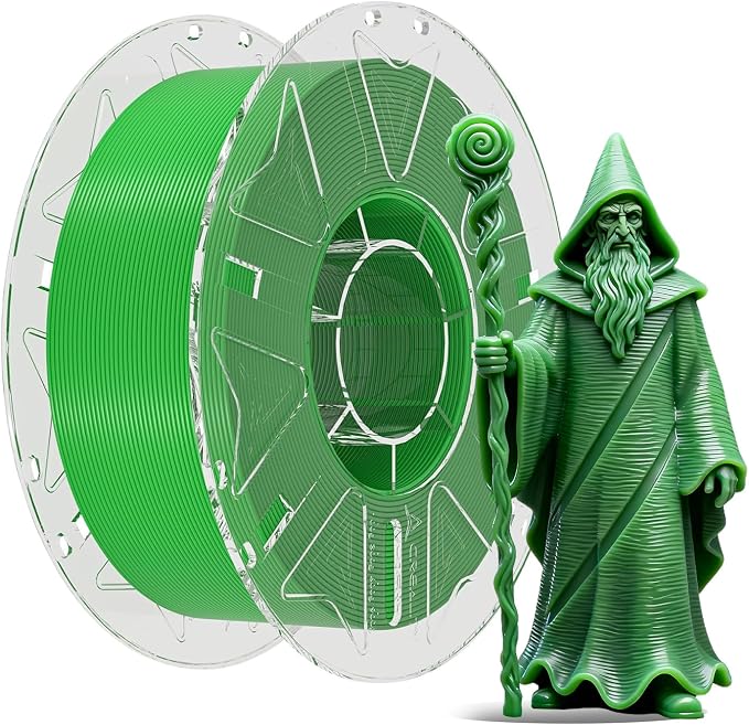 Creality 3D Printer RFID Filament, Hyper PLA Filament 1.75mm Bundle for 3D Printing, Hyper PLA RFID Filament No-Tangling High Precision, 1KG(2.2 lbs) Spool (Green)