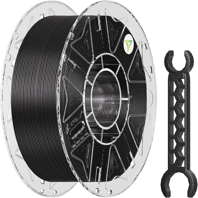 Creality Hyper PAHT-CF Filament 1.75mm 1KG, Carbon Fiber Nylon 3D Printer Filament, Ultra-Strong & High-Temp Resistant, Low Moisture Absorption & High Impact Toughness for Engineering Printing, Black