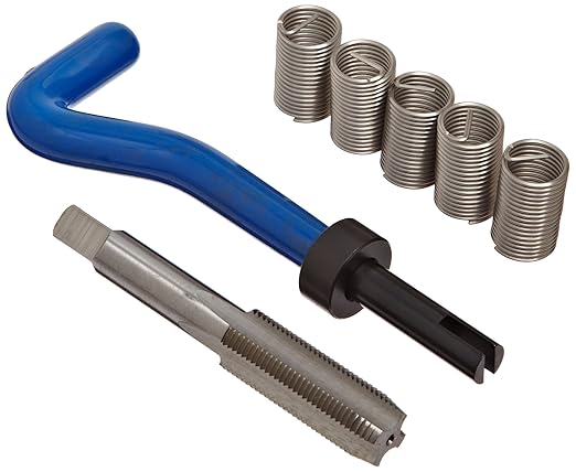 E-Z Lok EK31220 Helical Threaded Insert Kit, 304 Stainless Steel, 1/2"-20 Thread Size, 1" Installed Length (Pack of 5)
