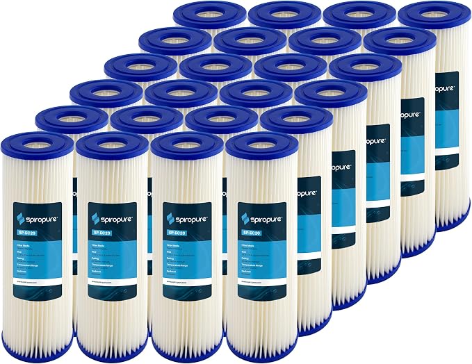 SpiroPure 10x2.5 20 Micron Sediment Water Filter ECP20-10 255483-43 24 Pack