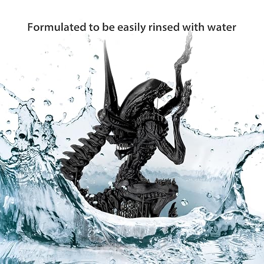 phrozen Water-Washable 3D Printer Resin [Rapid Black], 405nm LCD UV-Curing Photopolymer Resin for High Precision Printing, Low Odor, Non-Brittle, Easy to Clean and Cure (1KG)