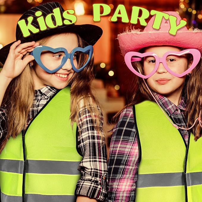 Zhanmai 20 Pcs Kids Safety Vest Bulk High Visibility Reflective Construction Vest with Strips Neon for Traffic Child Outdoor (Yellow)