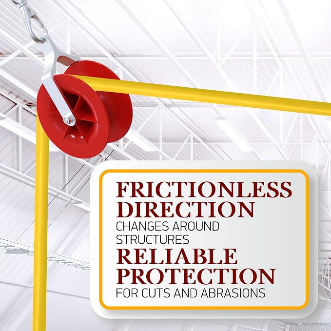 Pulling Pal - Low Voltage & Network Cable Installation Pulley. The Best Cat5e & 6, Coax, Fire Alarm, Access Control & Audio Cable Pulley for Low Voltage Wire Pulling & Safe Working – Assembled in USA