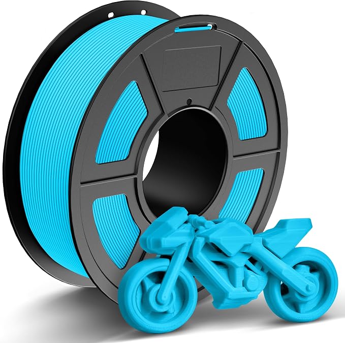 TECBEARS Sky Blue PETG Filament for 30mm/s - 600mm/s High Speed Printing | 1kg Spool, 1.75mm Filament accuracy +/- 0.02 mm, Neatly Wound Filament, Fit Most FDM Printers and Bambu Labs Printer