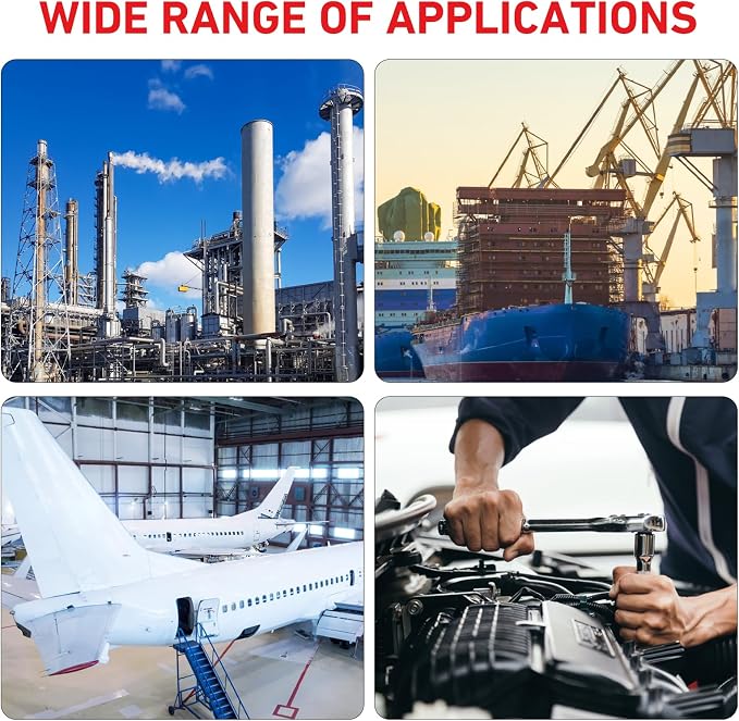 61Pcs Thread Restorer Kit, Rethread Repair Tool, UNC, UNF & MetricThread Chaser Set with Thread Pitch Gauge, Repair or Reshape Damaged Threads on Bolts, Screws, or Nuts