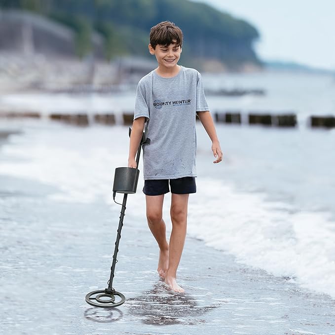 Tracker IV Metal Detector Bundle for Adults & Kids – Includes Waterproof 8" Coil, Pinpointer, Trowel, Carry Bag, Headphones, and Rechargeable Batteries – High Accuracy & 3 Modes (Bundle)
