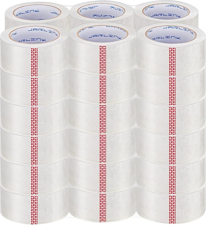 JARLINK Clear Packing Tape (36 Rolls), Heavy Duty Packaging Tape for Shipping Packaging Moving Sealing, Stronger & Thicker 2.8mil, 1.88 inches Wide, 60 Yards Per Roll, 2160 Total Yards