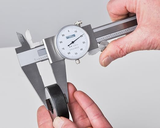 Fowler 52-008-707-0, Premium Dial Caliper with 0-6" Measuring Range (Black)
