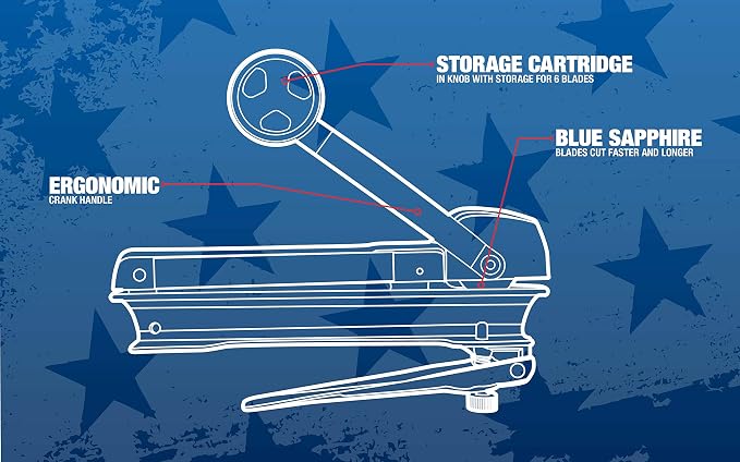 Southwire Rotary Cutter with Lever BX - Cuts & Strips Armored Cable 14/2 to 10/4 - Durable Epoxy-Enameled Body - Blade Storage in Handle - Cuts 3/8" Trade Size Flex
