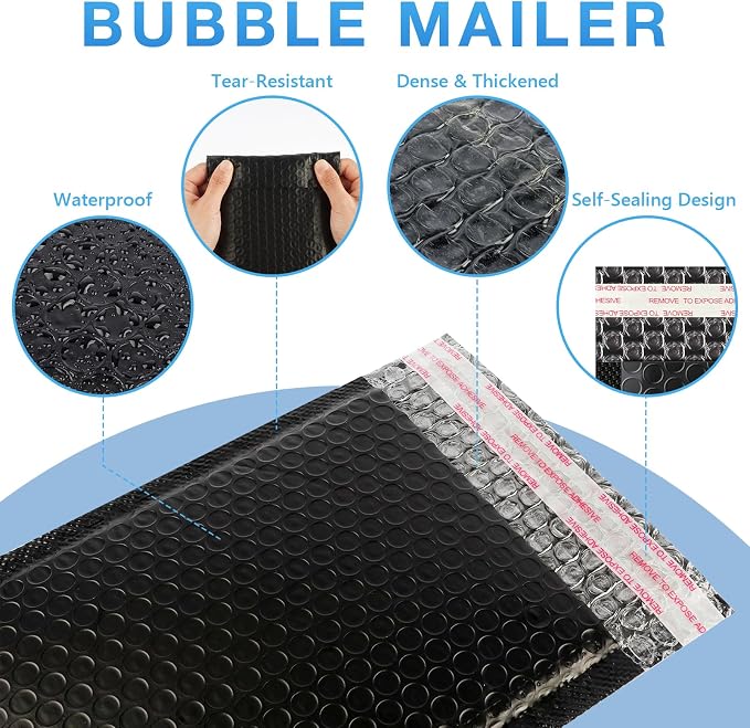 Fayoo 244Pcs Trading Card Shipping Supplies Kit, 60 Waterproof Bubble Mailers with 120 Professional Card Shipping Protectors, Mailing Kit for Sports Cards, Graded Slabs, TCG, Postcards & Sells