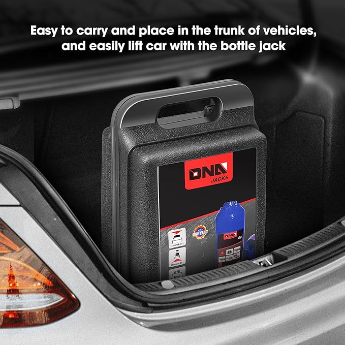 DNA Motoring 6 tons / 13228 lbs Lifting Automotive Welded Hydraulic Bottle Jack for Repair Vehicle, Pickup, Truck, w/Manual Handle, Blue,TOOLS-00356