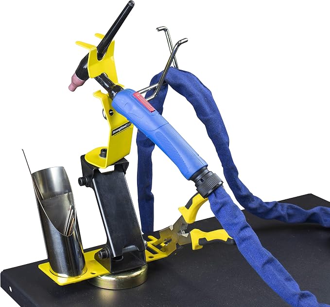 Strong Hand Tools Ready Rest, Magnetic Tig Torch Holder with Cable Hanger (Adjustable Height + Accessory Plate), MRT300, Strong Hand Tools