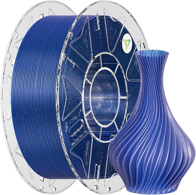 Creality Hyper PLA Galaxy Filament 1.75mm 1KG, Starry Sparkle PLA 3D Printer Filament with RFID, Designed for High Speed 30-600mm/s, Cosmic Shine for Artistic and Decorative Prints (Stardust Blue)