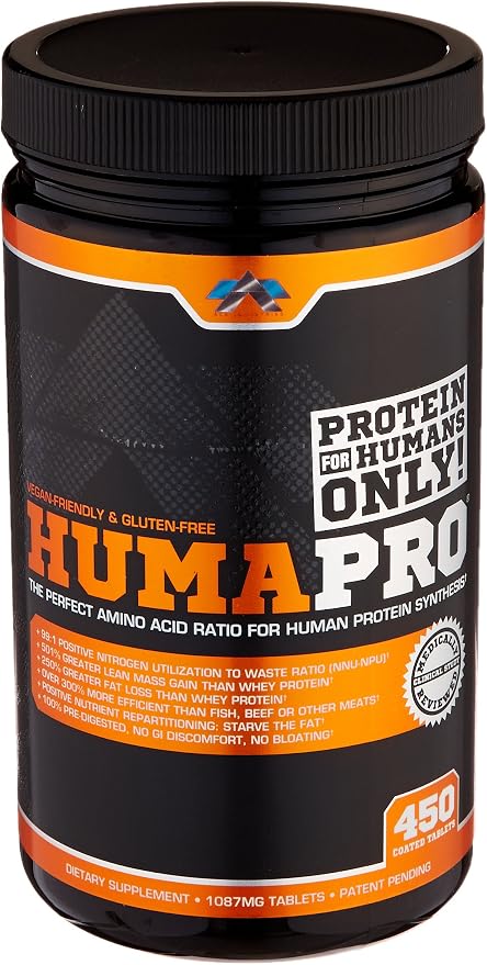 ALR Industries HumaPro Essential Amino Acid Formula | EAA Protein Supplement | Supports Muscle Recovery & Performance | Vegan, Gluten Free | | 450 Tablets | 90 Servings