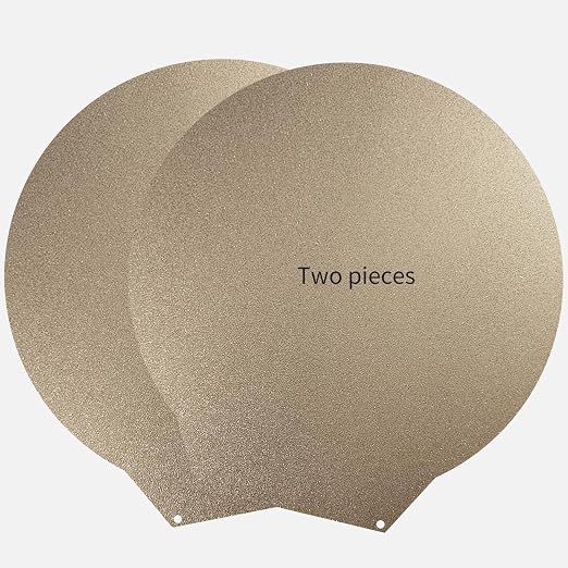 2 Packs Upgraded Round 330mm for Flsun S1 Pro Build Plate PEI Bed Double Side Textured PEI Spring Steel Platform for Flsn s1 pro 3D Printer