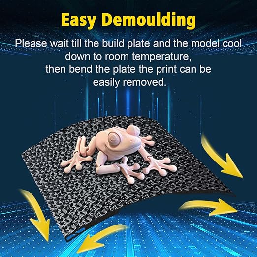 IdeaFormer-3D PEO PET Build Plate for Bambu Lab H2D H2S Combo, Double Sided Removable Smooth PEO PET Spring Steel Bed Plate for Bambu Labs H2D H2S 3D Printer Platform, 350mmx320mm Print Size